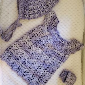 Crochet baby dress